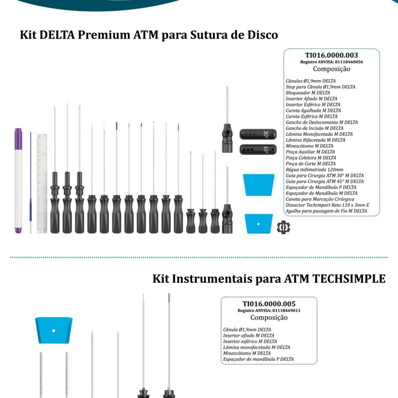 Kit Premium DELTΔ ATM para Sutura de DISCO e TECHSIMPLE